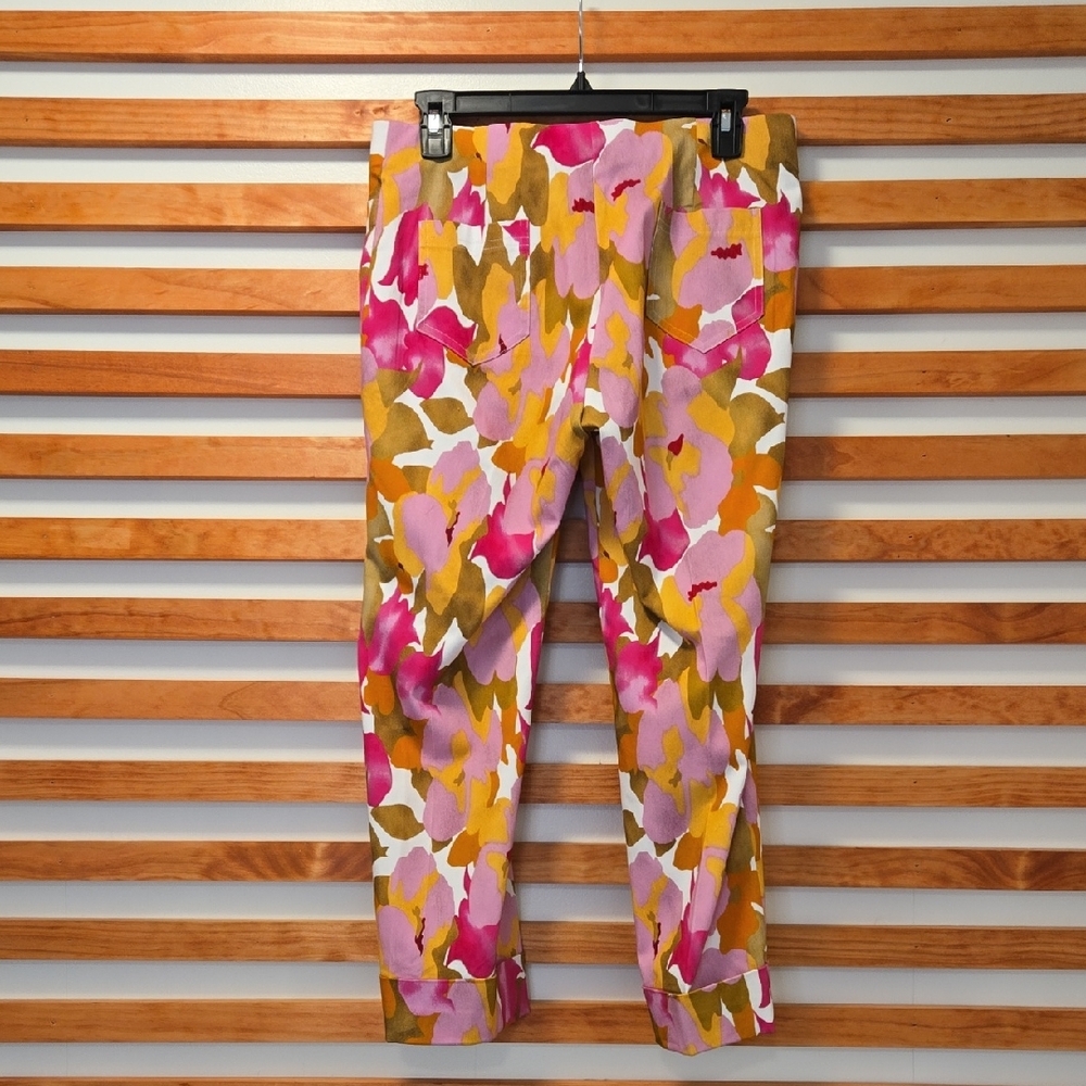 Insight:Floral Printed Cropped Pants Women’s Size 10‎ Trouser - Picture 3 of 6